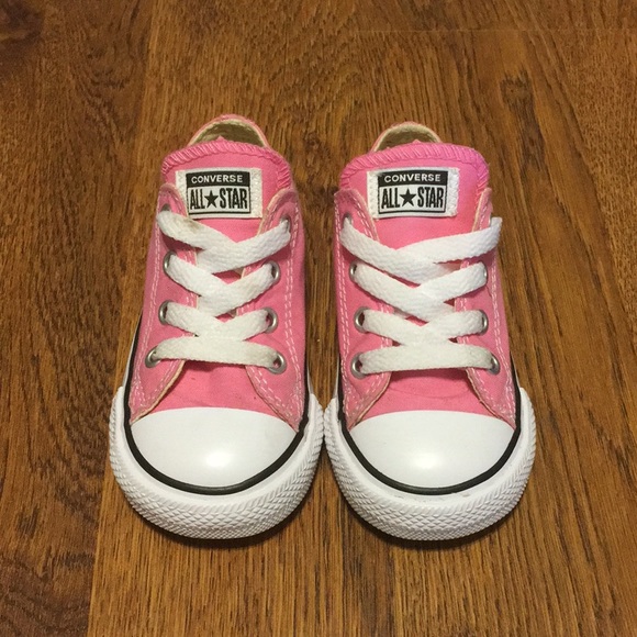 pink childrens converse